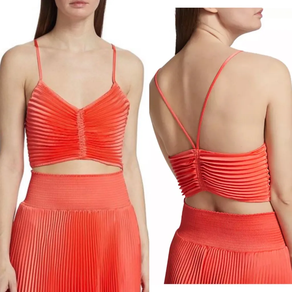 NWT A.L.C Victoria Cropped Top in Rosewater size 2 - Image 2