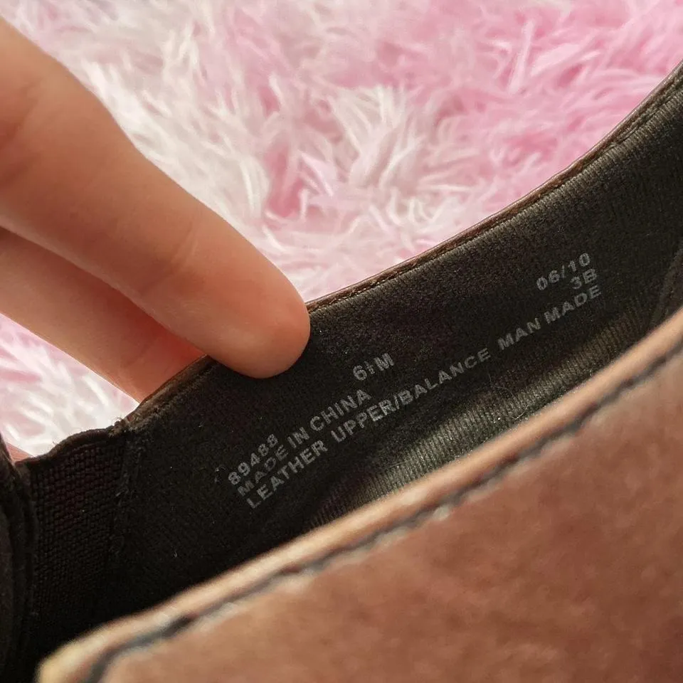 Clarks Brown‎ Leather Slip On Loafers Comfort Casual Heeled Shoes - Image 4