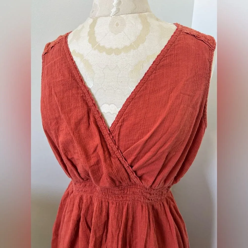 Eddie Bauer Casual Knee Length Sleeveless Empire Waist Dress Medium - Image 3