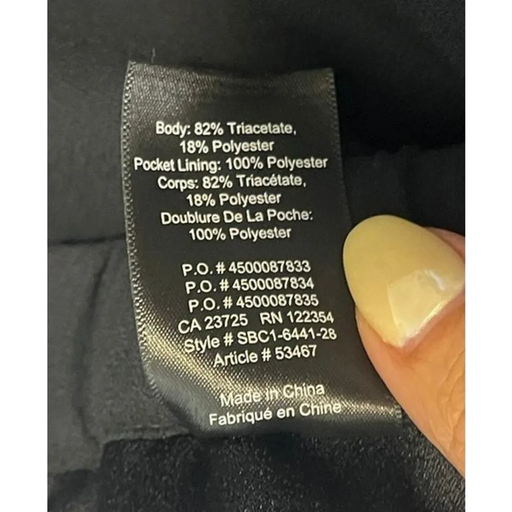 Filippa K Terry Cropped Slim Fit Wool Blend Trousers in Black Men's sz. 48 or M Size M - Image 9