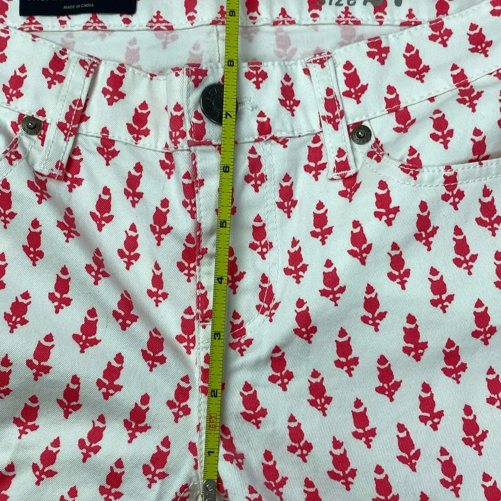 J Crew Cropped Matchstick Thistle Print Pants Size 27 - Image 10