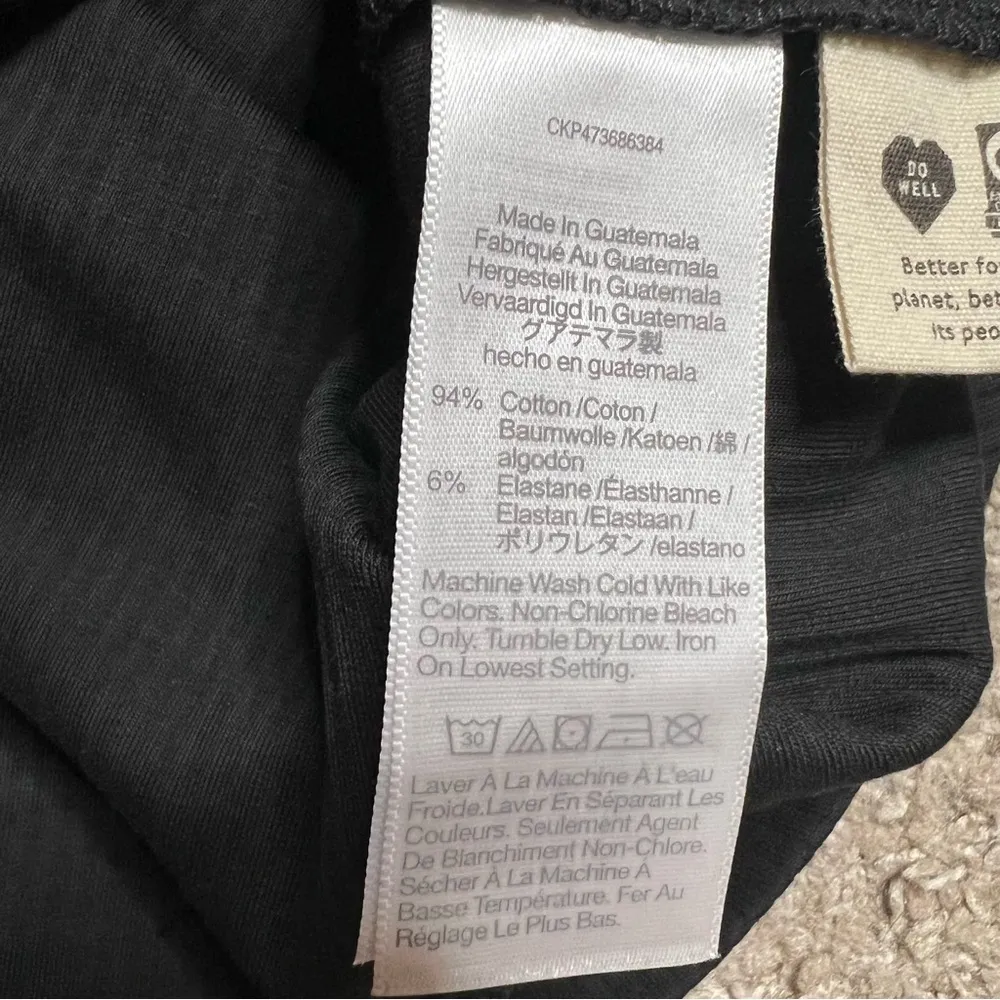 Madewell The Tailored Crop Tank Top Sleekhold XS Women’s Black NWT NL398. - Image 5