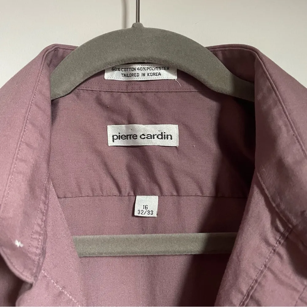 Pierre Cardin Purple Casual Button Down Shirt - Image 2