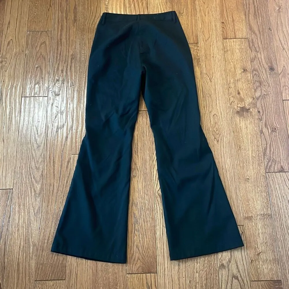 Urban Outfitters black high rise seam front flared pant 0 - Image 9