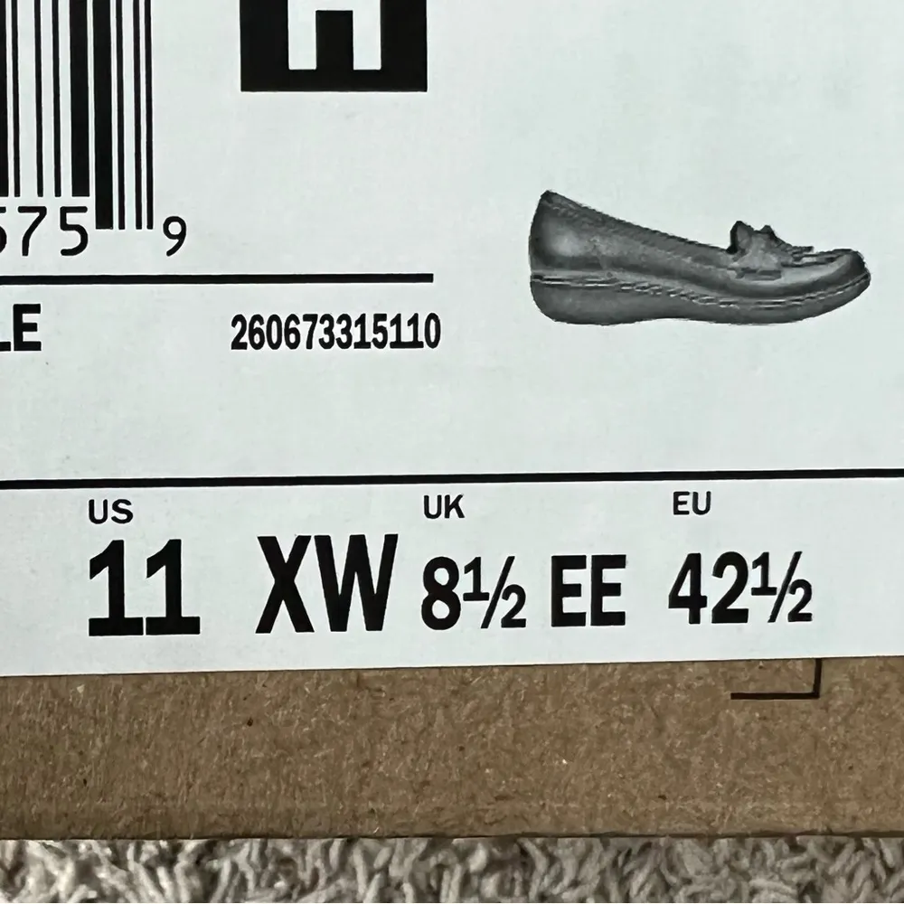 Clark’s Black Women’s Loafers Flats Shoes Size 11 XW  New in Box - Image 13