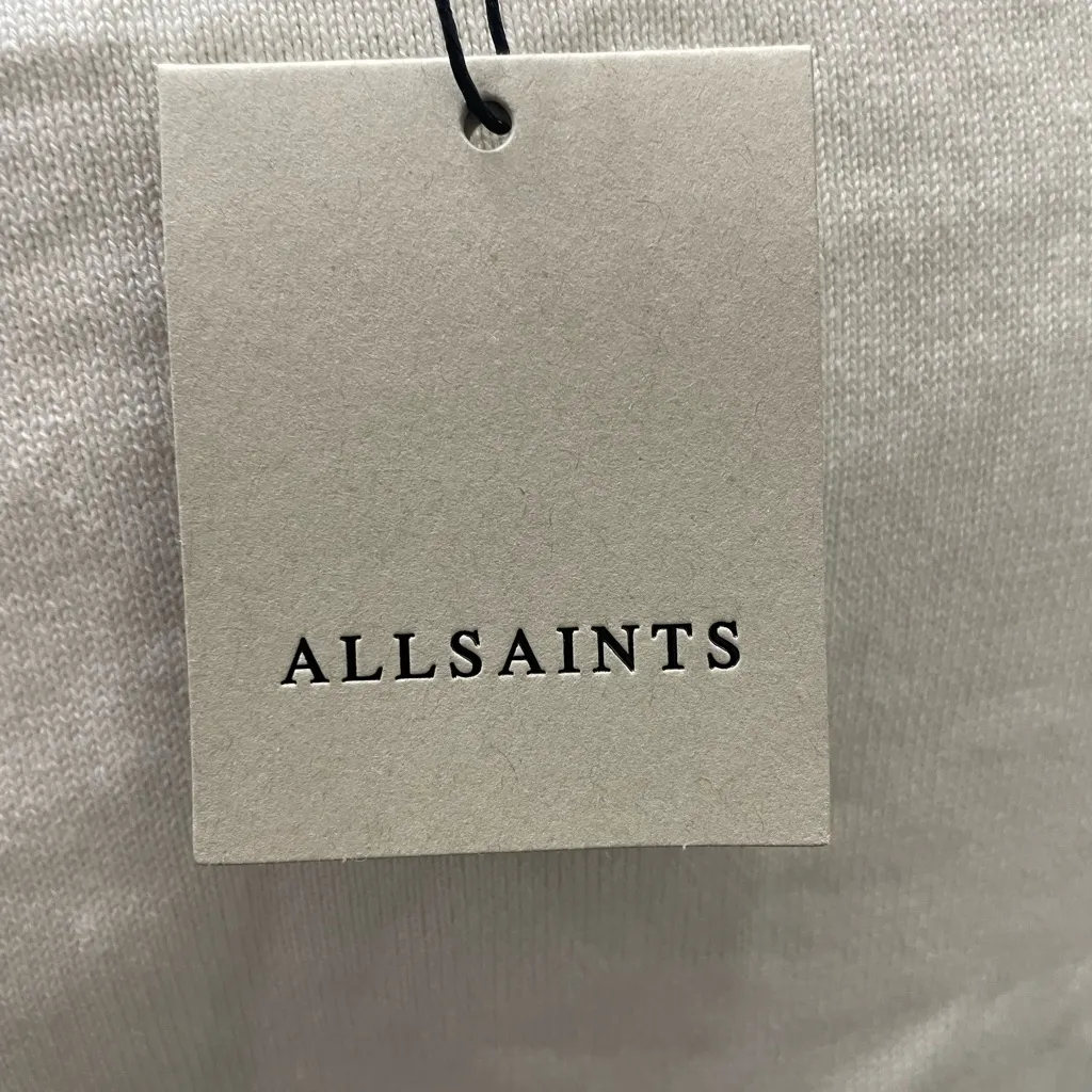 NWT All Saints Sol Mixed Media Lace Top in Chalk‎ Sz XS $279 - Image 9