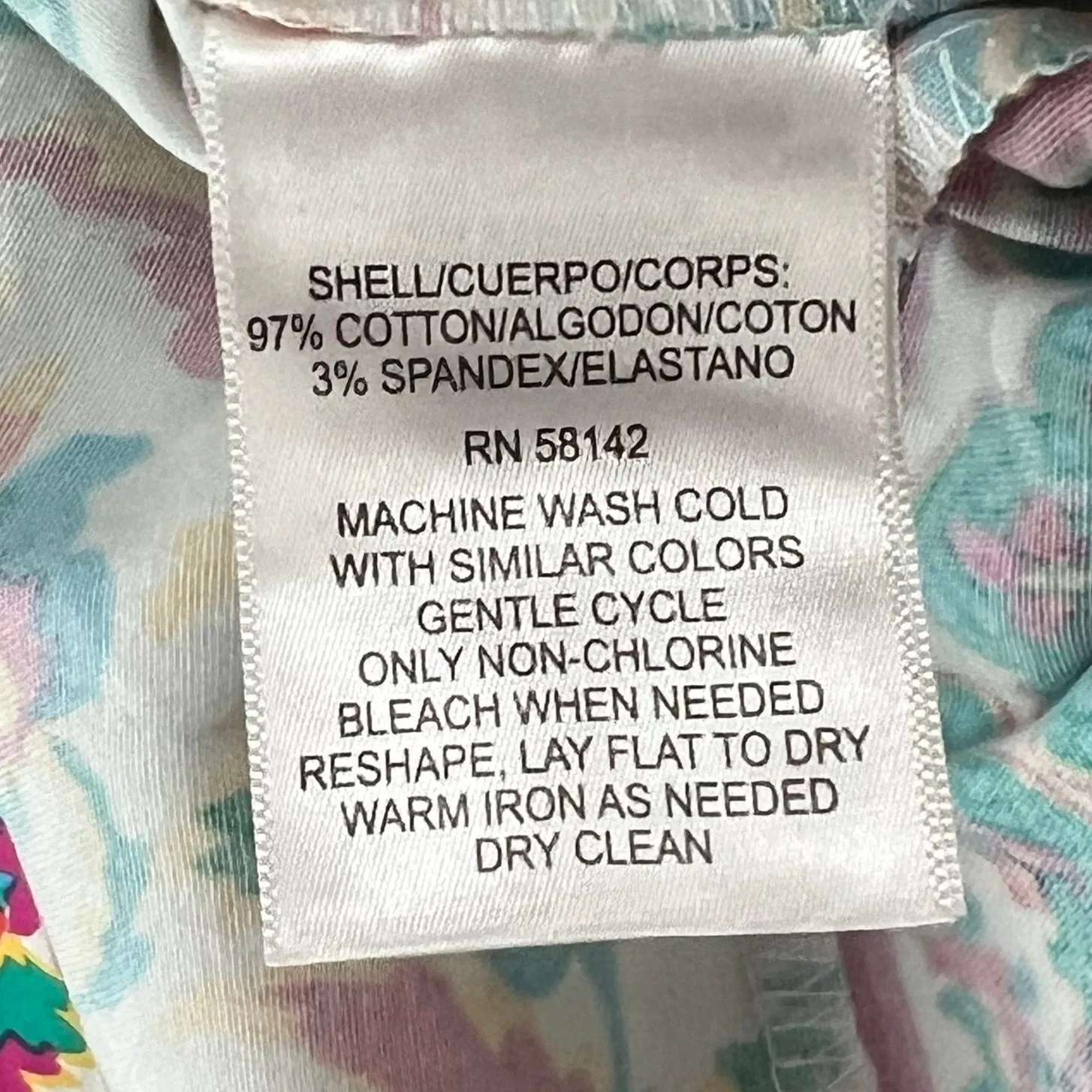 Maggy London Shift Dress 16 White Pink Floral Mandala Sleeveless Euro Summer NEW - Image 14