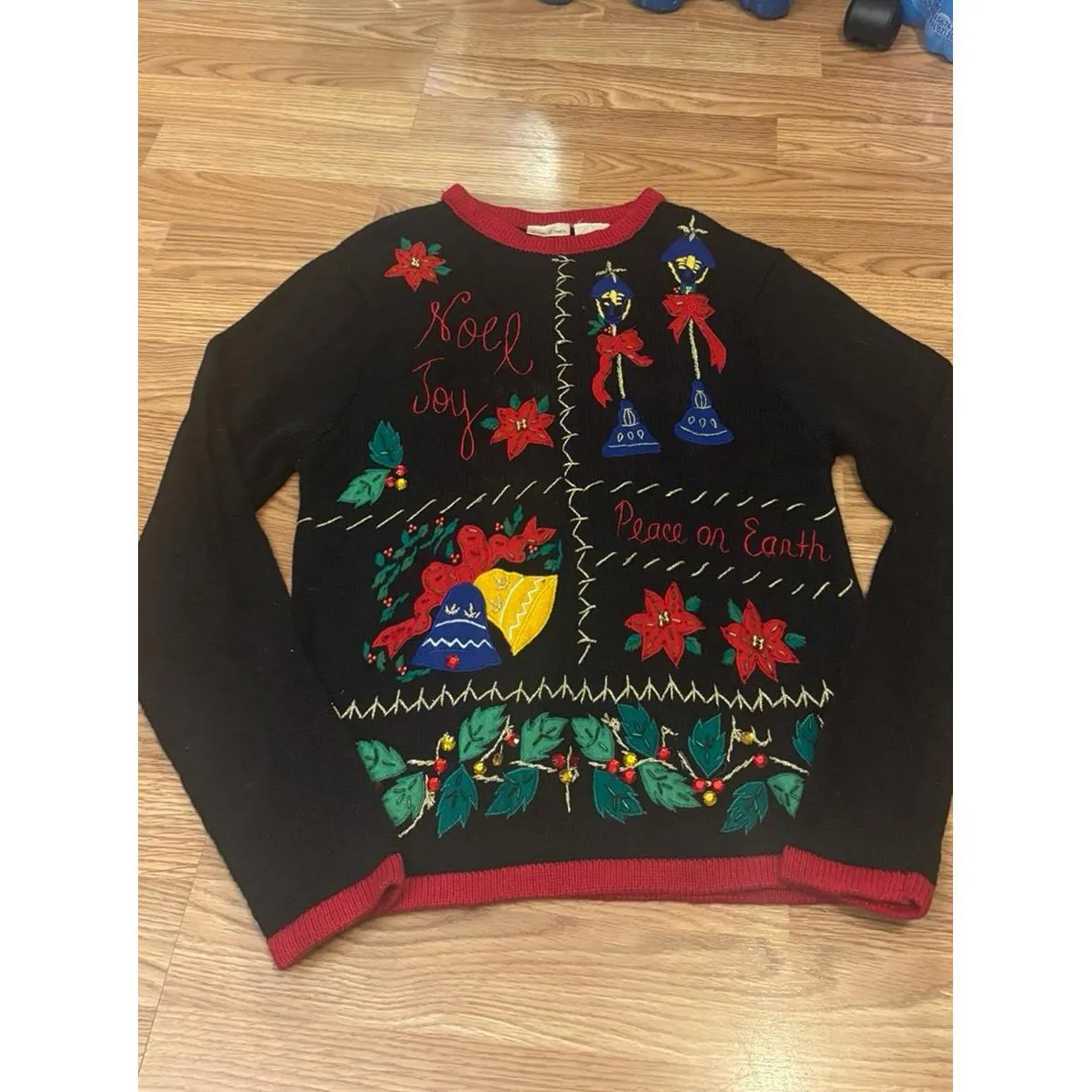Ugly Christmas Sweater Size Small Black - Image 2