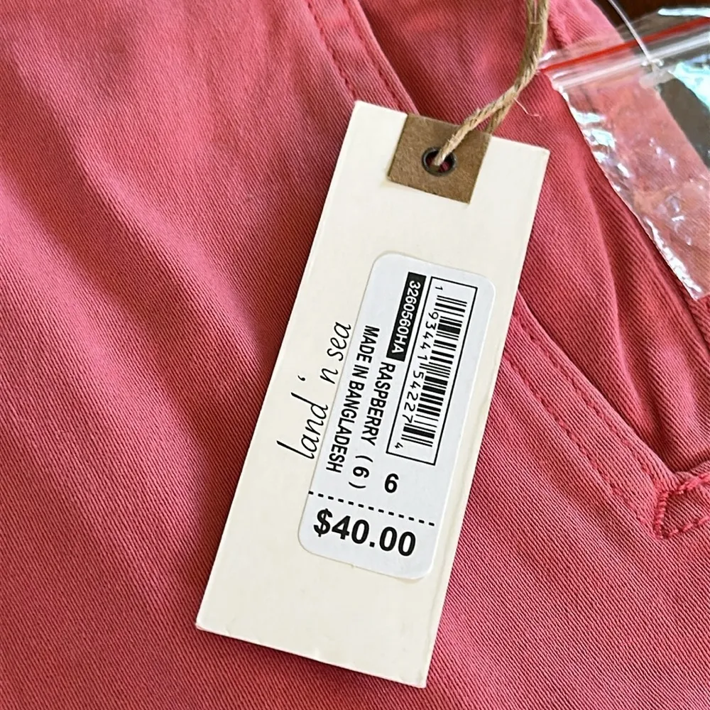 Women's raspberry denim five pockets Shorts Pink Size 6 - Image 5