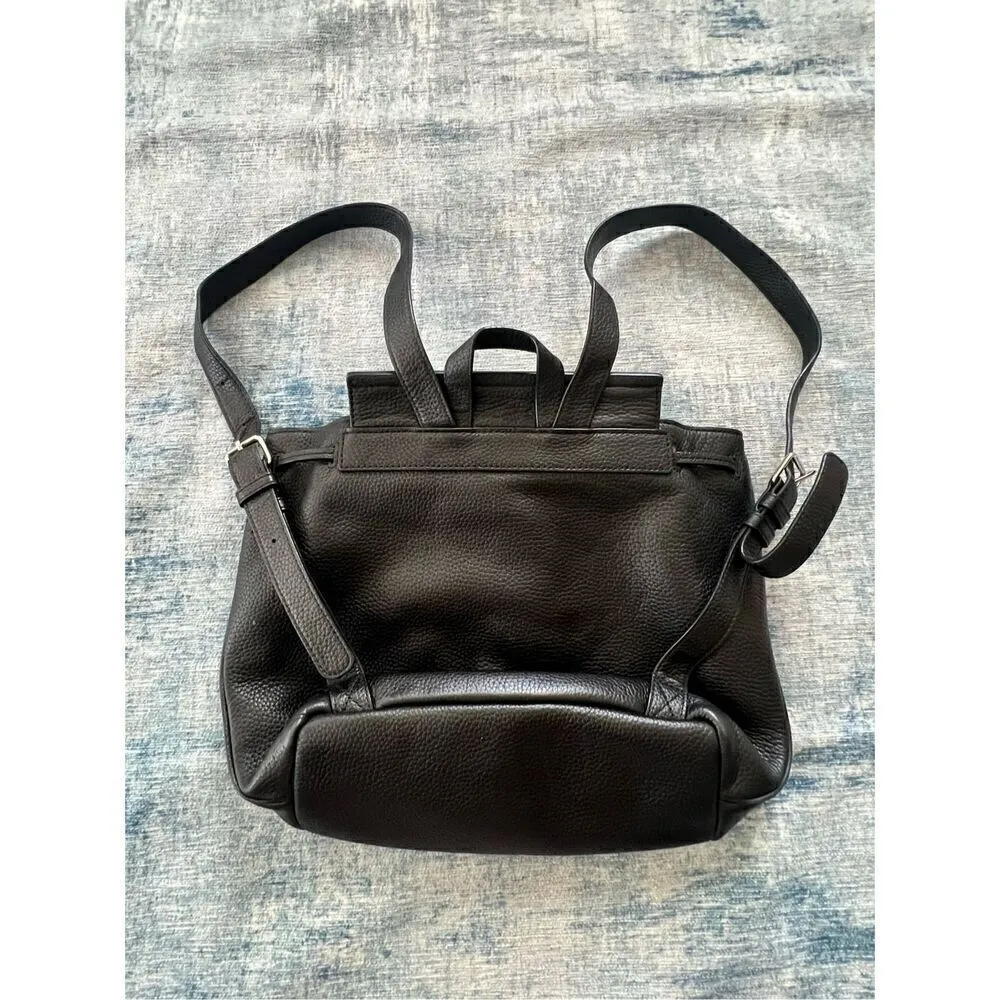 Marc Jacobs Black Pebbled 100% Cow Leather Pike Place Backpack - Image 2