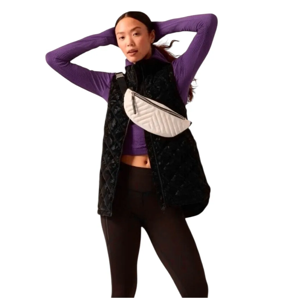 NEW Athleta Kinetic Shine Waistbag Fanny Pack Cream - Image 13