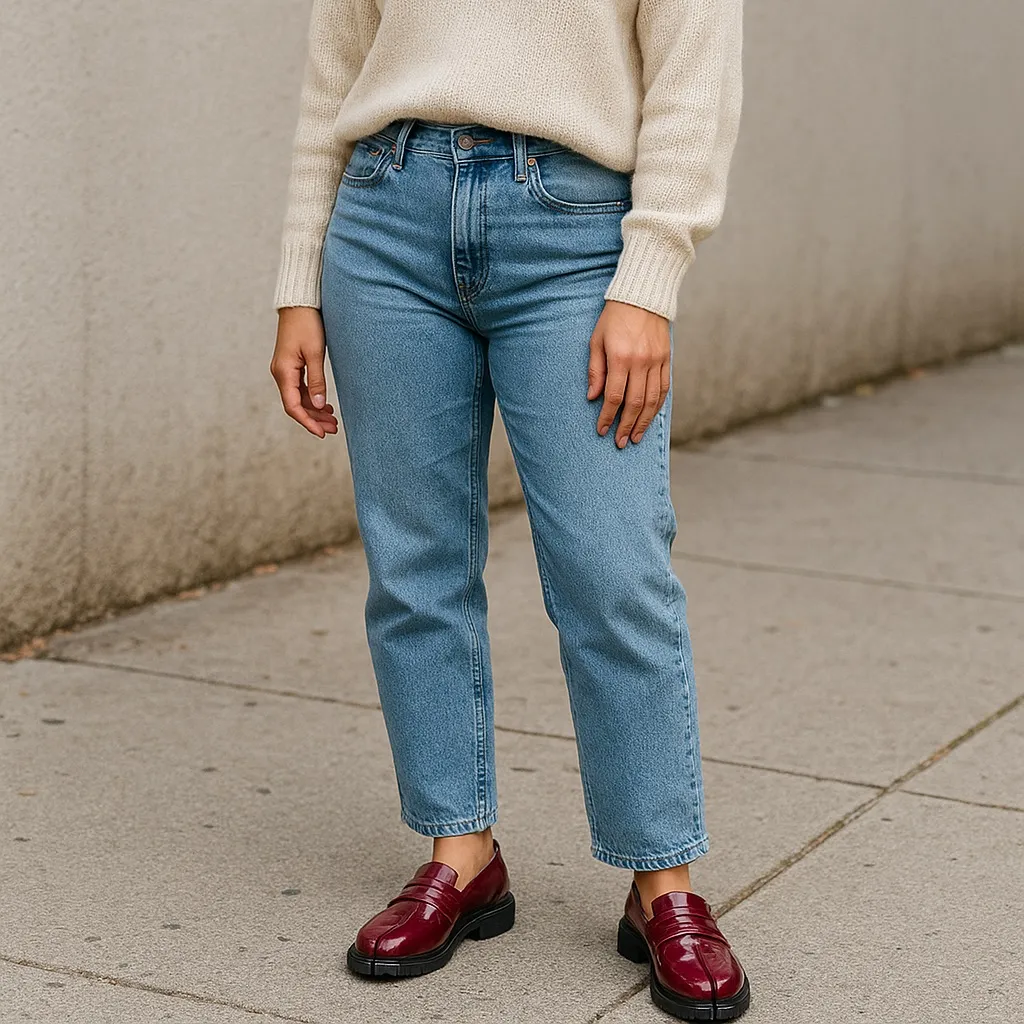 Raboesy Burgundy Patent Leather Split - Image 2