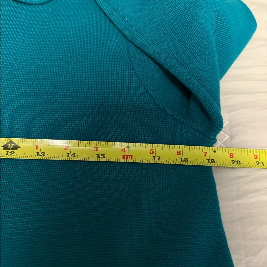 NWT Banana Republic Turquoise Jacket /Sweater Cardigan size M ( 100% cotton ) - Image 6