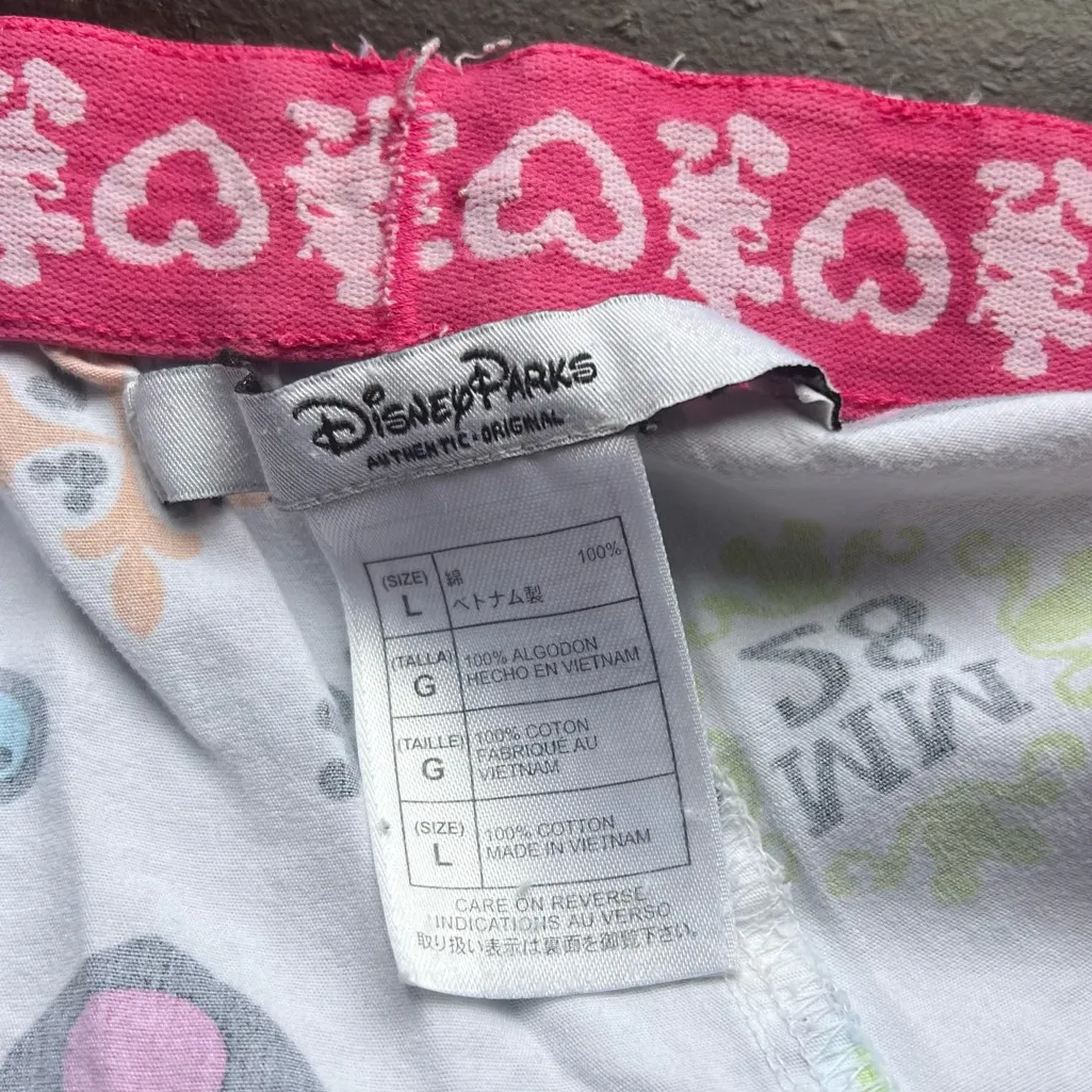 Disney  Parks White Boxer Sleep Shorts Size Large - Image 5