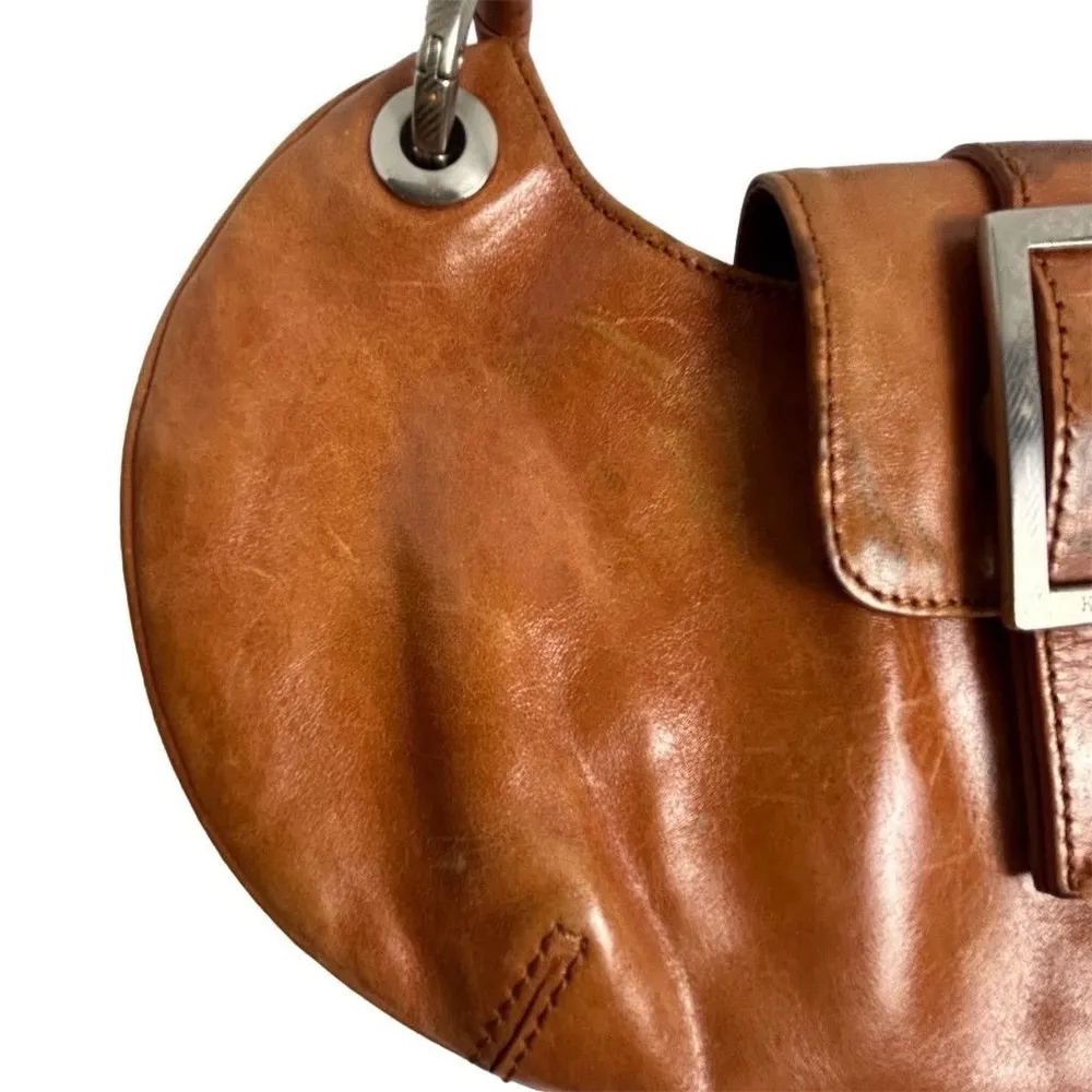 Kenneth Cole New York Women's Brown Leather Shoulder Bag Small - Image 8