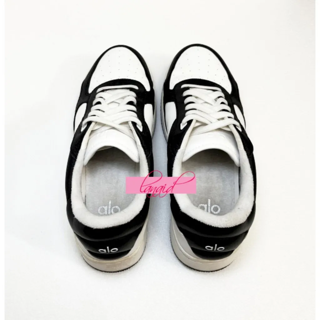 Alo Recovery Mode Sneakers Black White Athletic Colorblock Chunky Sports Shoes - Image 10