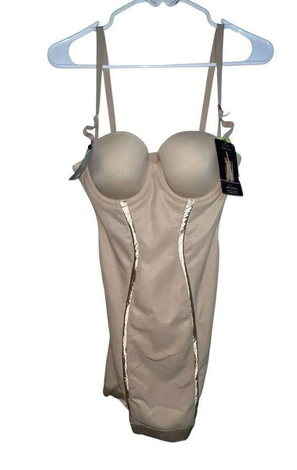 Maidenform Firm Control Secretly Shaping Convertible Full Slip 2304 34B Nude New - Image 1