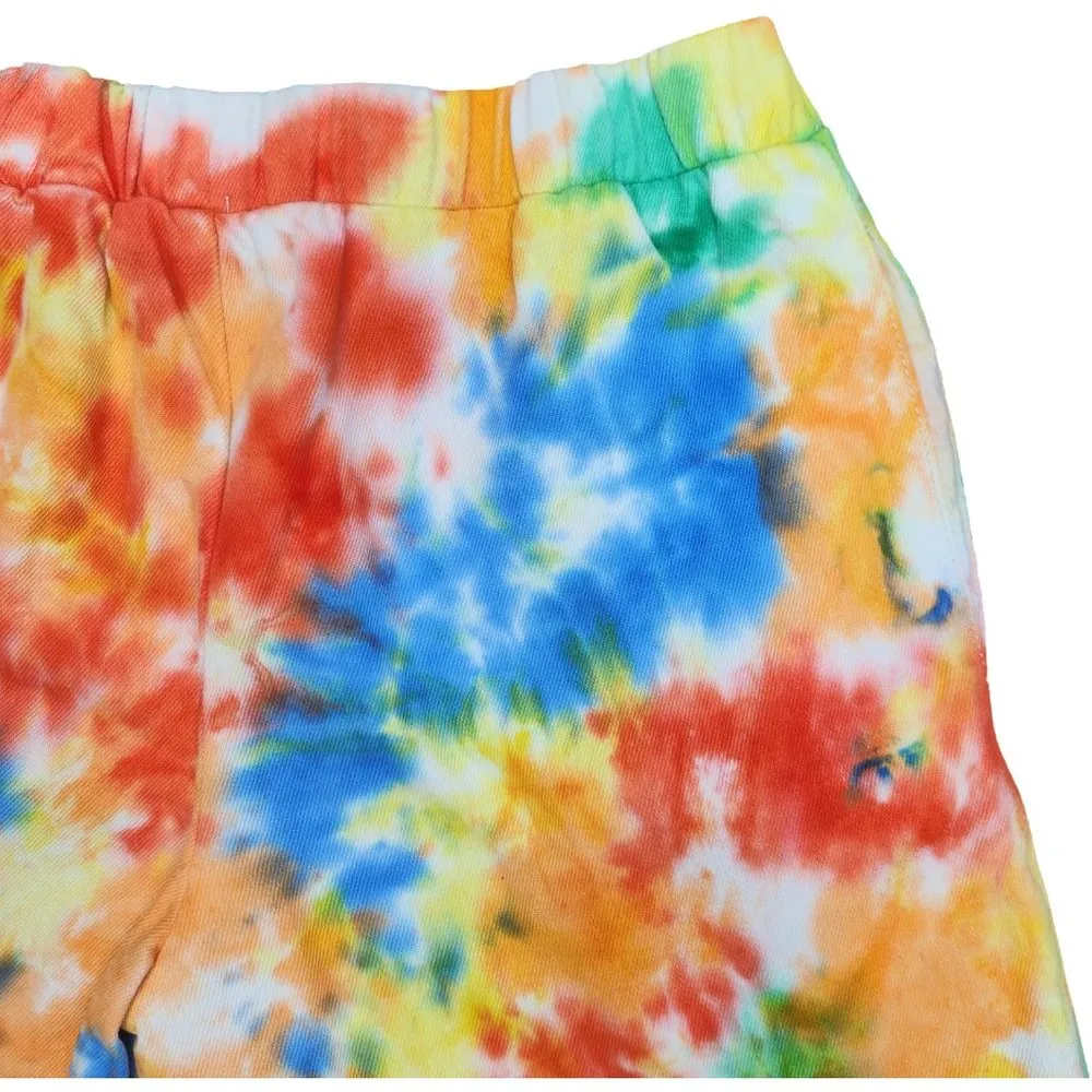 NWT BP. Womens Small Tye-Dye Elastic Waist Shorts Raw Hem Pockets HIgh Waist - Image 46