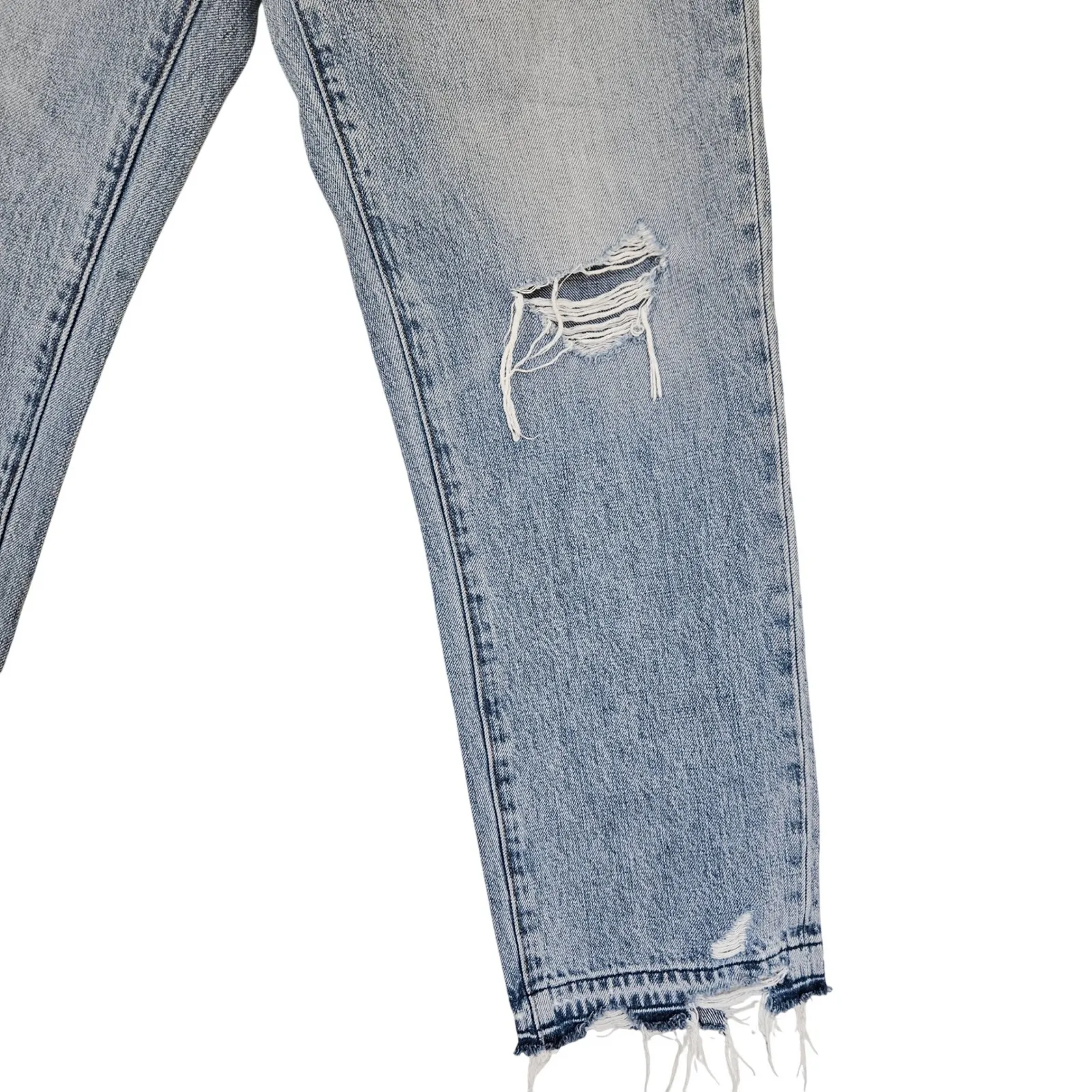 Pistola Charlie High-Rise Classic Straight Distressed Jeans 28 - Image 12