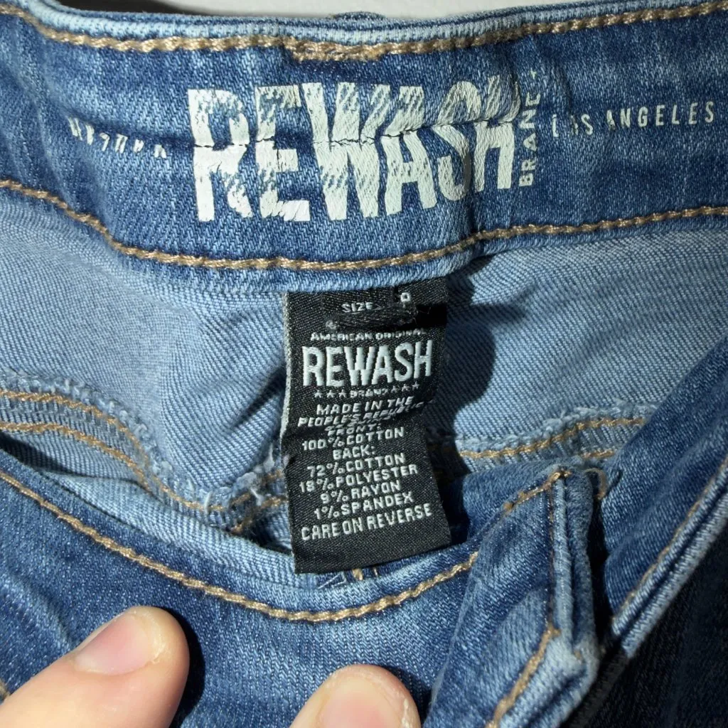 ReWash Super High Rise Vintage Stretch Denim Shorts Women’s Size 13/31 - Image 6