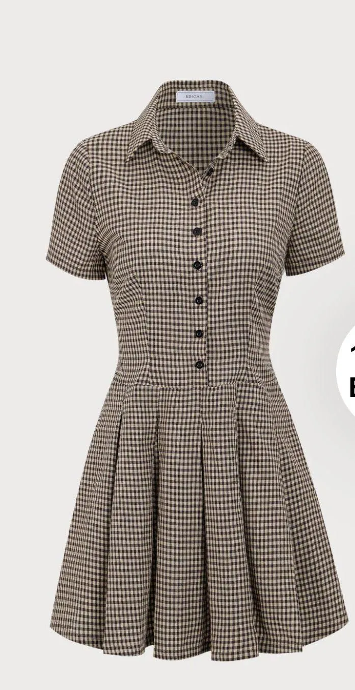 Mini Dress Tan Size XS - Image 3