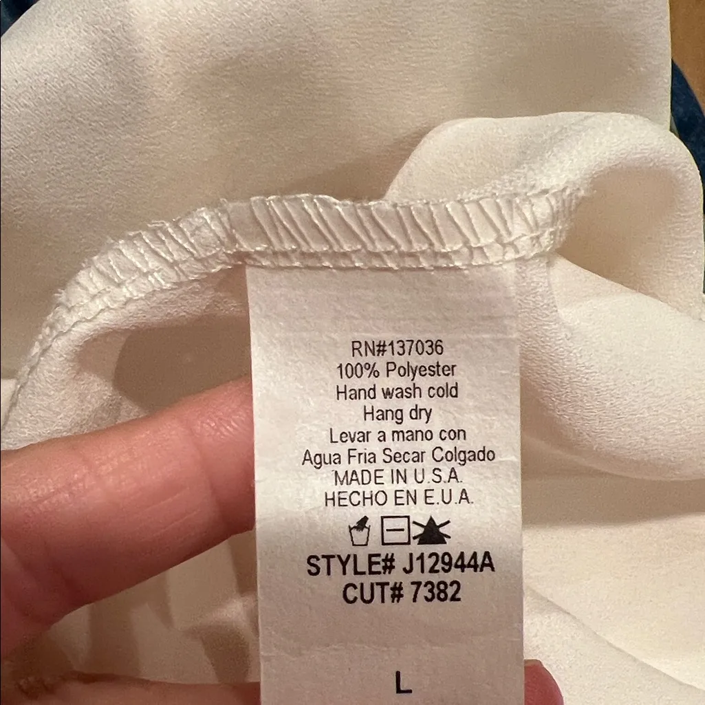 Lovemarks cream‎ crochet camisole tank medium - Image 7