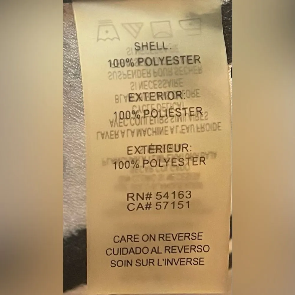 Calvin Klein- Long sleeve blue and snow leopard‎ print blouse Size XL - Image 6