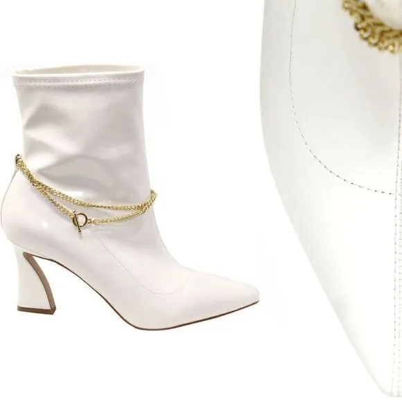 Chain  Pointed Toe Bootie‎ - Image 12