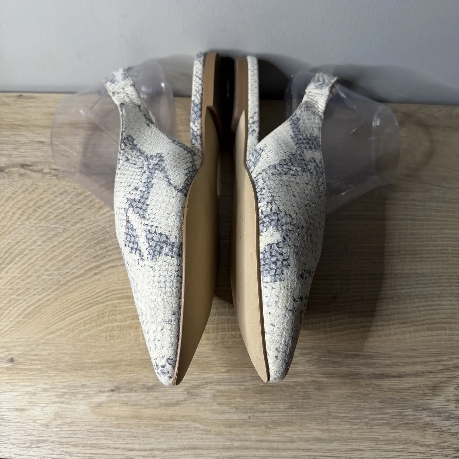 Cole Haan Grand OS Snake Print Slingback Flats Pointed Toe Classic Career Size 8 - Image 5