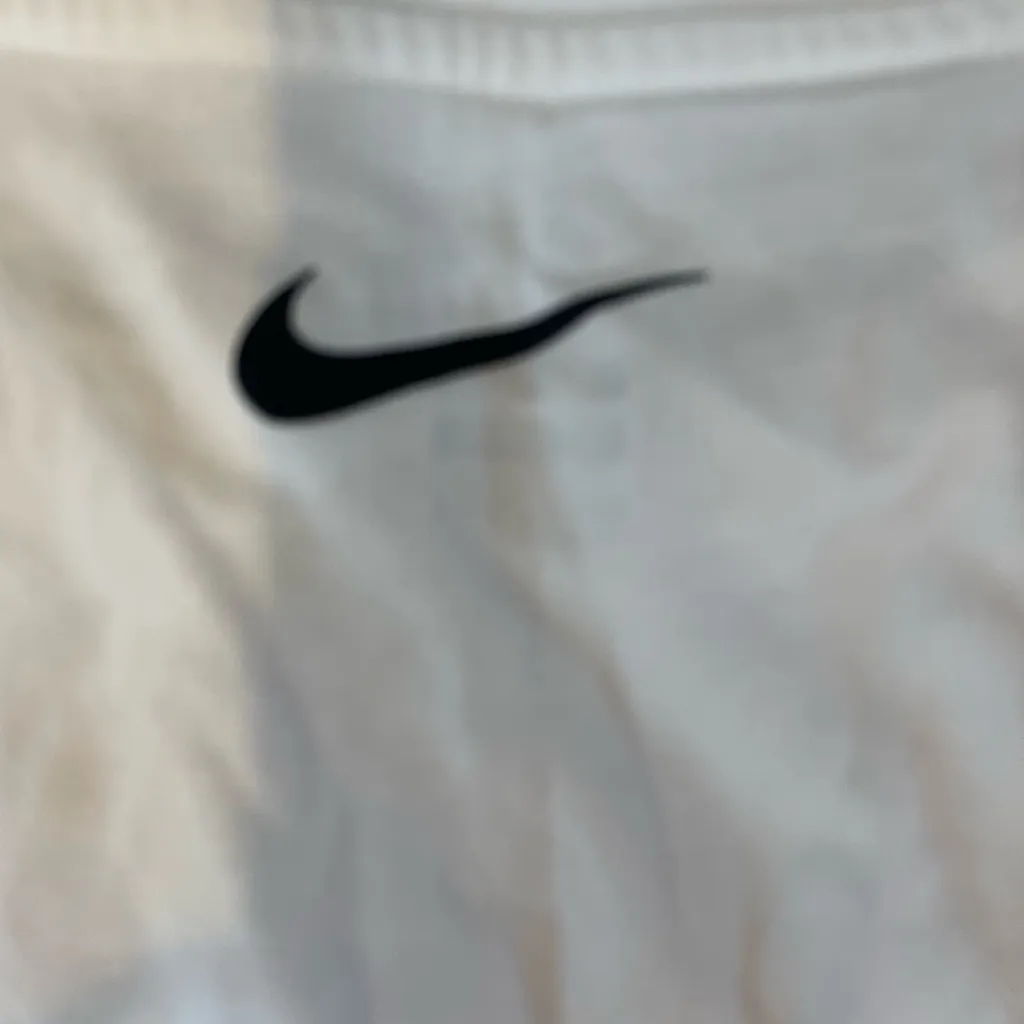 Nike White Tank Top with Blue and Red Logo - Image 5