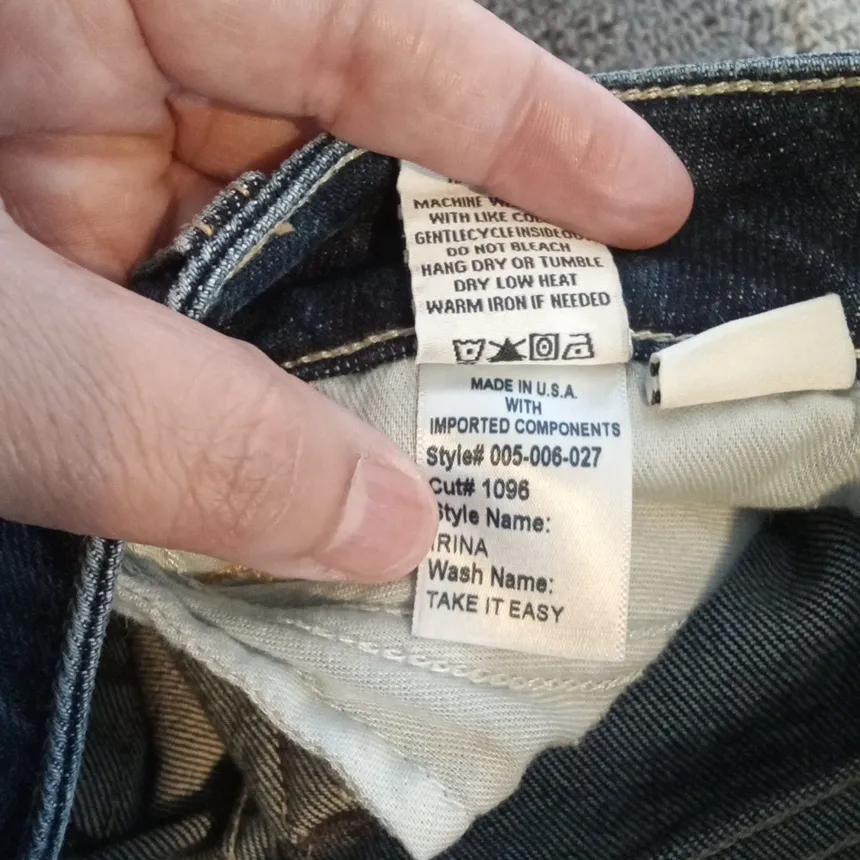 Trave Irina Slim Style Wash "Take It Easy" High Rise Ankle Womens 29 Blue - Image 8