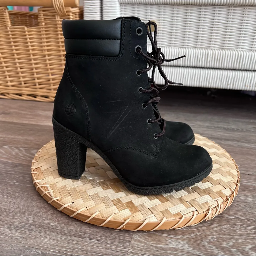 Timberland tillston black‎ heeled boots - Image 2