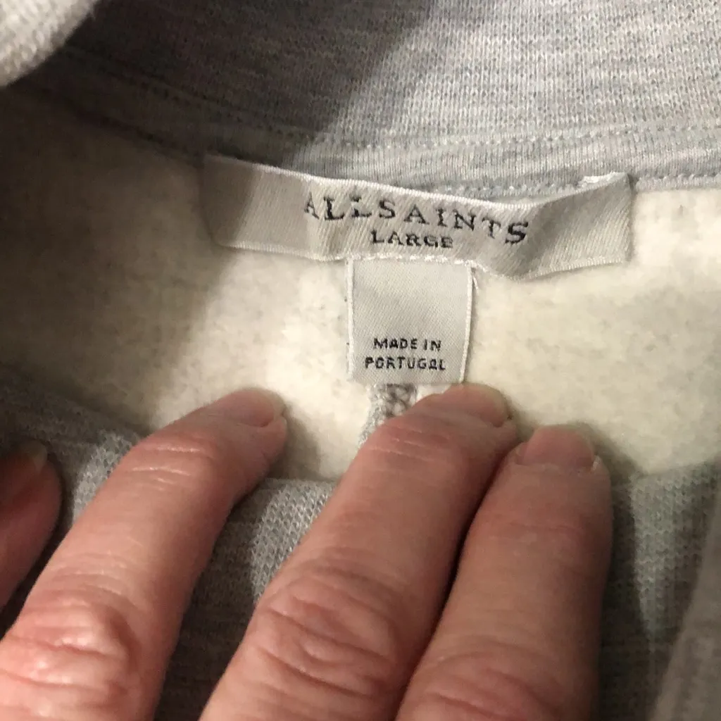 All saints cozy mock turtleneck sweatshirt for men or women! 🖤🩶 - Image 4