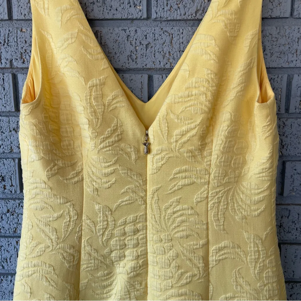 Lilly Pulitzer Pineapple Shift Dress Yellow Size 6 - Image 5