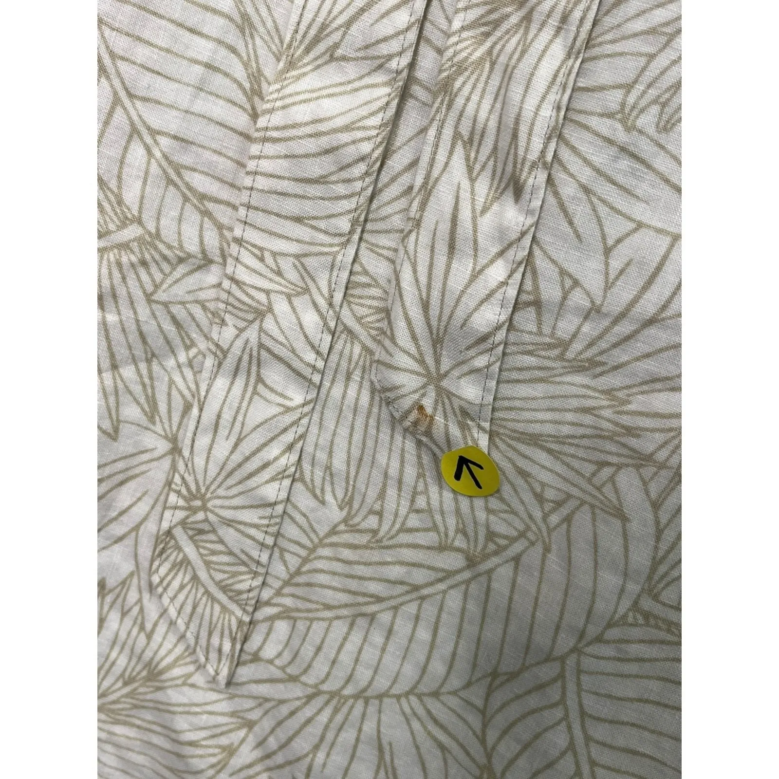 Tommy Bahama Dress Womens Small Petite Ivory Leafy Linen Tropical Beach Resort - Image 4