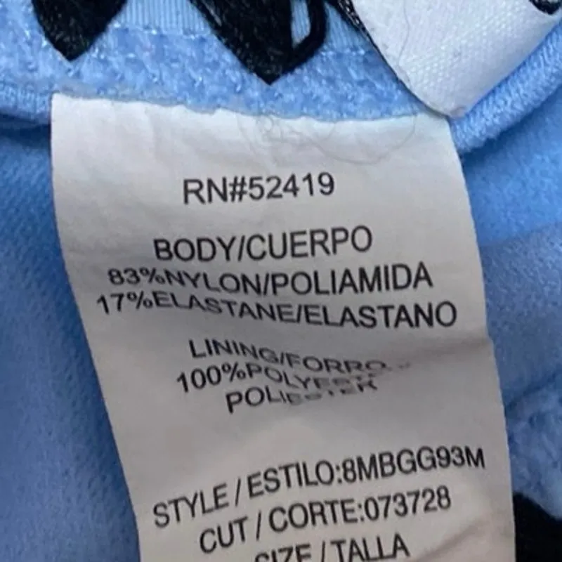 Bar III Be Weave It  Blue Silver Metallic Swimsuit Swimwear Bikini Bottom Size S - Image 4