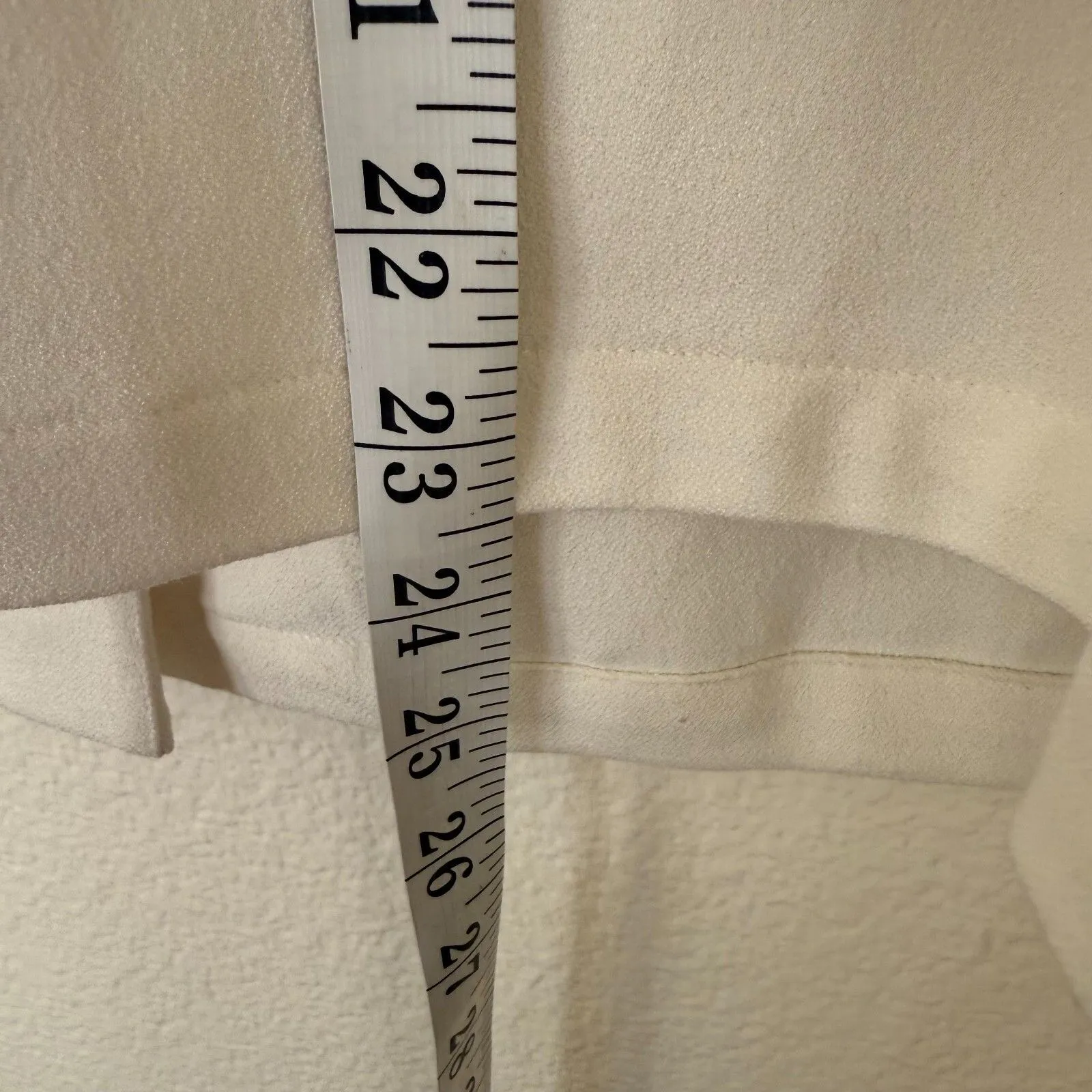 Chico's‎ Blazer Square-Cut Crepe Jacket Size 3/XL Ivory Career Office Business - Image 11