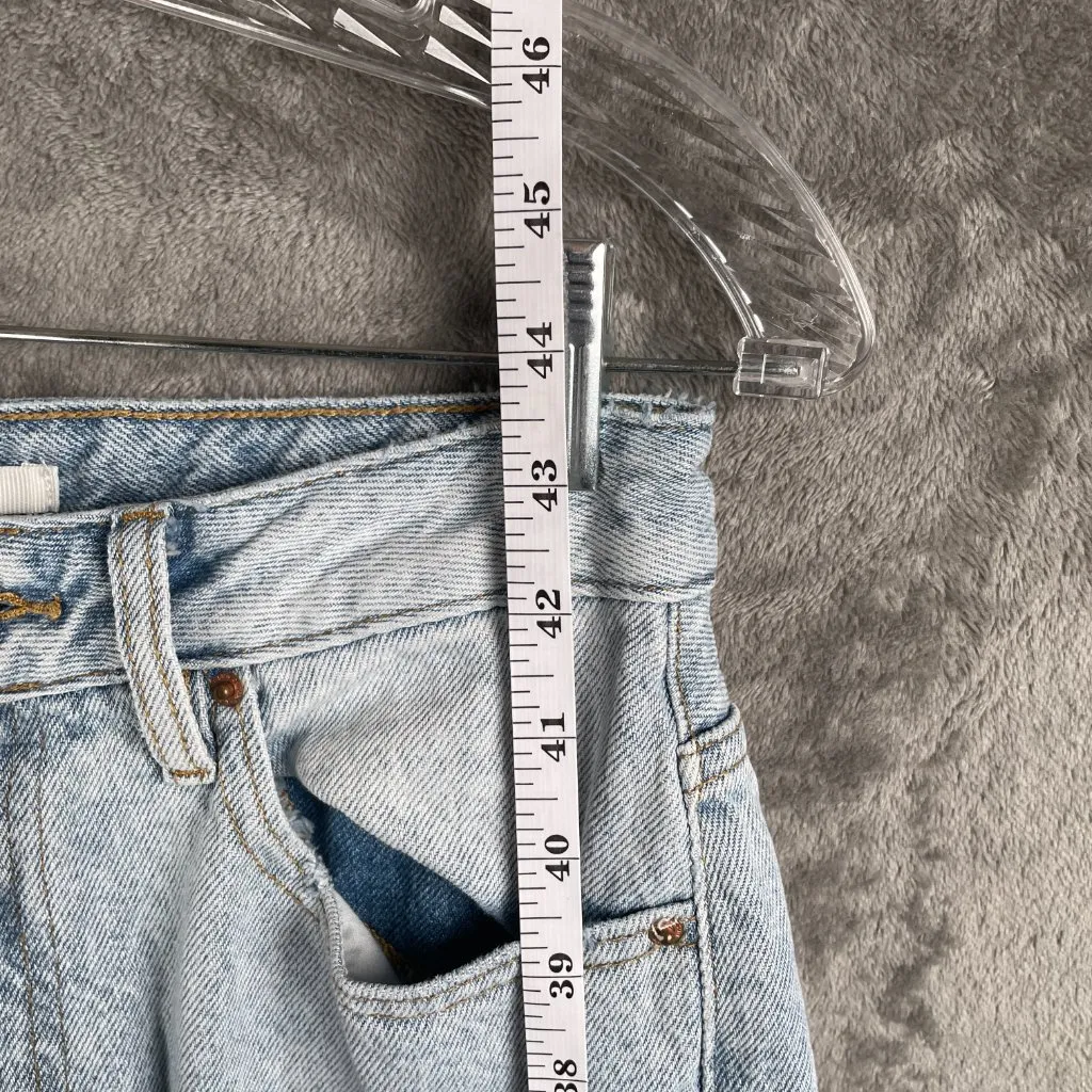 Pacsun 90’s Boyfriend Denim Ripped Jeans Womens Size 27 Light Wash Blue Grunge - Image 4