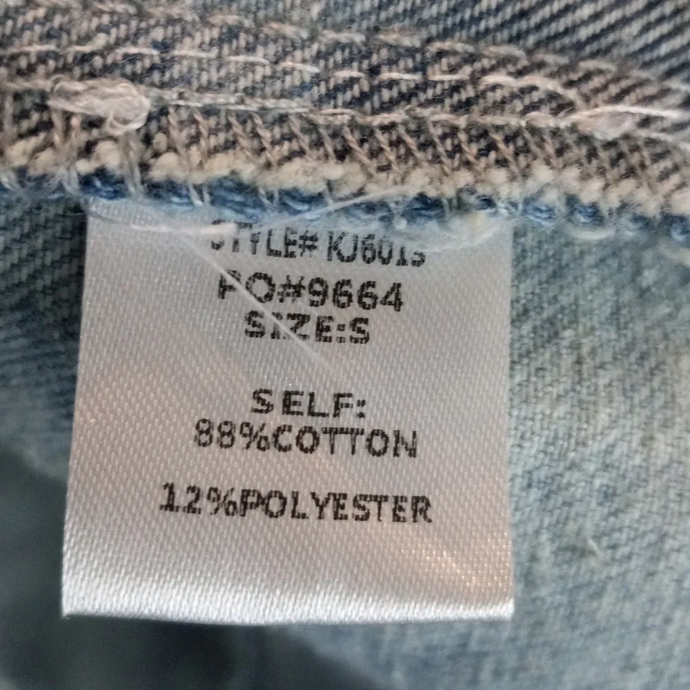 Fantastic Fawn S Destroyed Acid Wash Jeans Jacket Distressed Acid Wash - Image 8