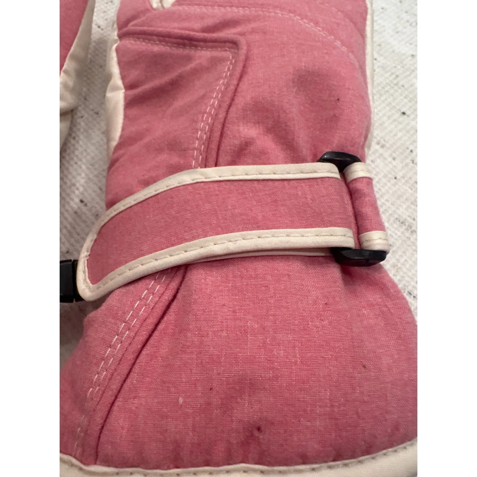 Pink Ski Snow Gloves Women M/L Thinsulate Insulation Adjustable Strap winter - Image 4