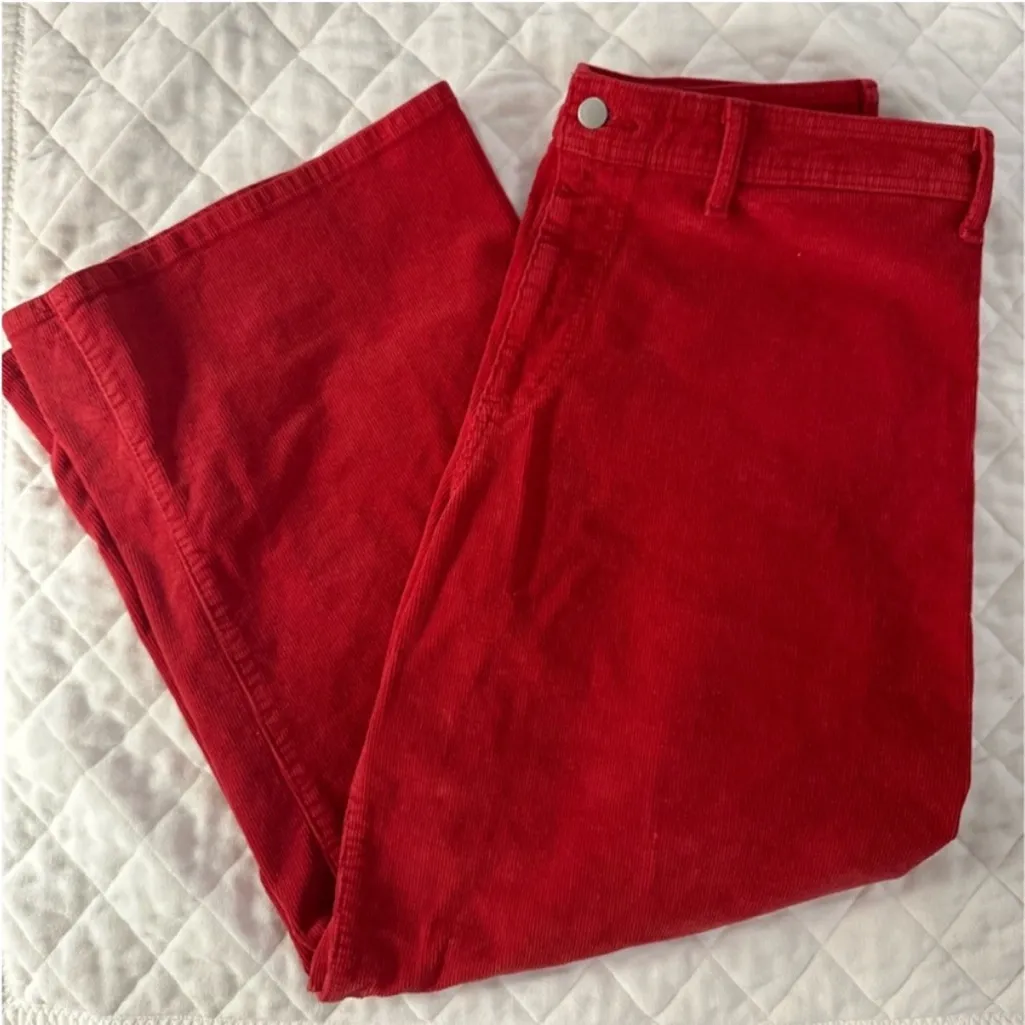 Universal Thread Bright Red Wide-Leg Pants - Image 4