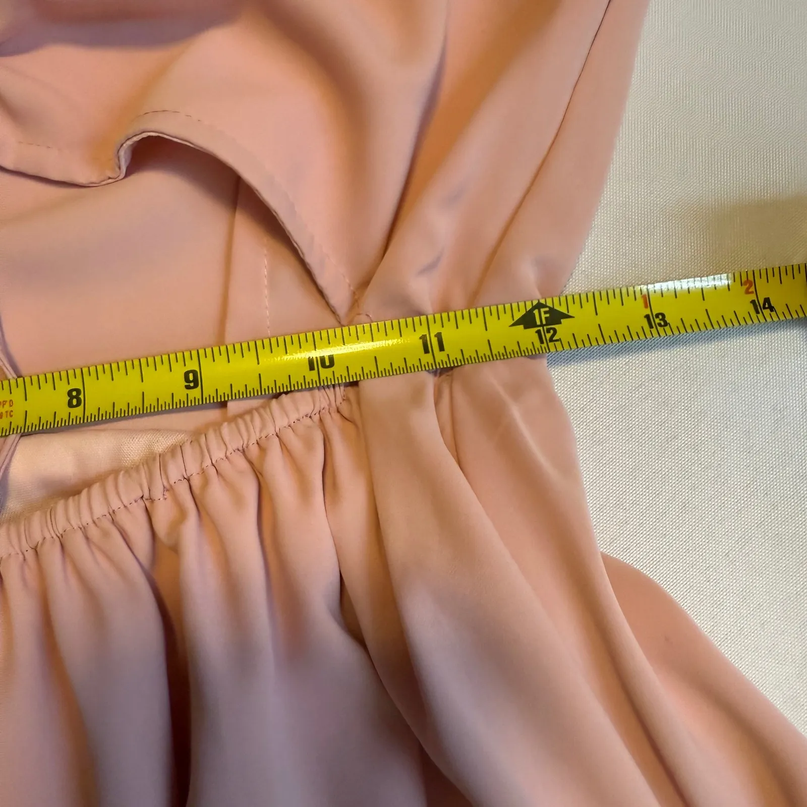 Entro Pink Chic Ruched Cutout Long‎ Sleeve V Neck Pink Mini Dress NWT Trendy M # - Image 14