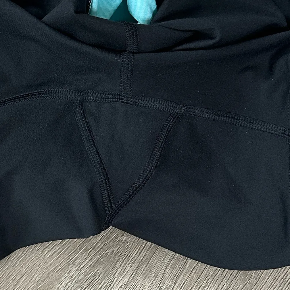 Lululemon Speed‎ Squad Ruffle Skort Shorts Blue Black Size 10 - Image 14