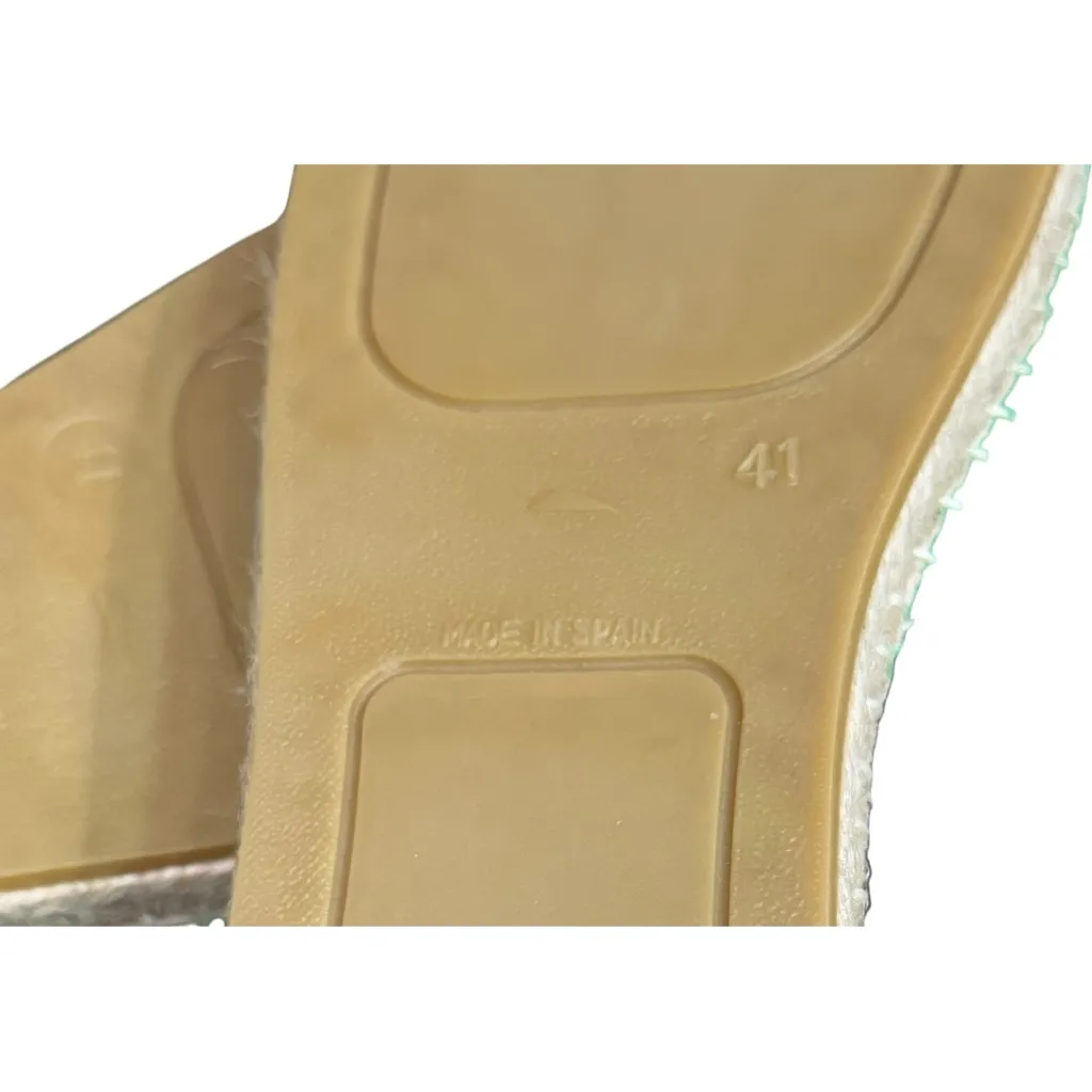 New Eric Michael Green Suede Leather Buckle Slide Sandals Flats 41 / 10-10.5 - Image 8