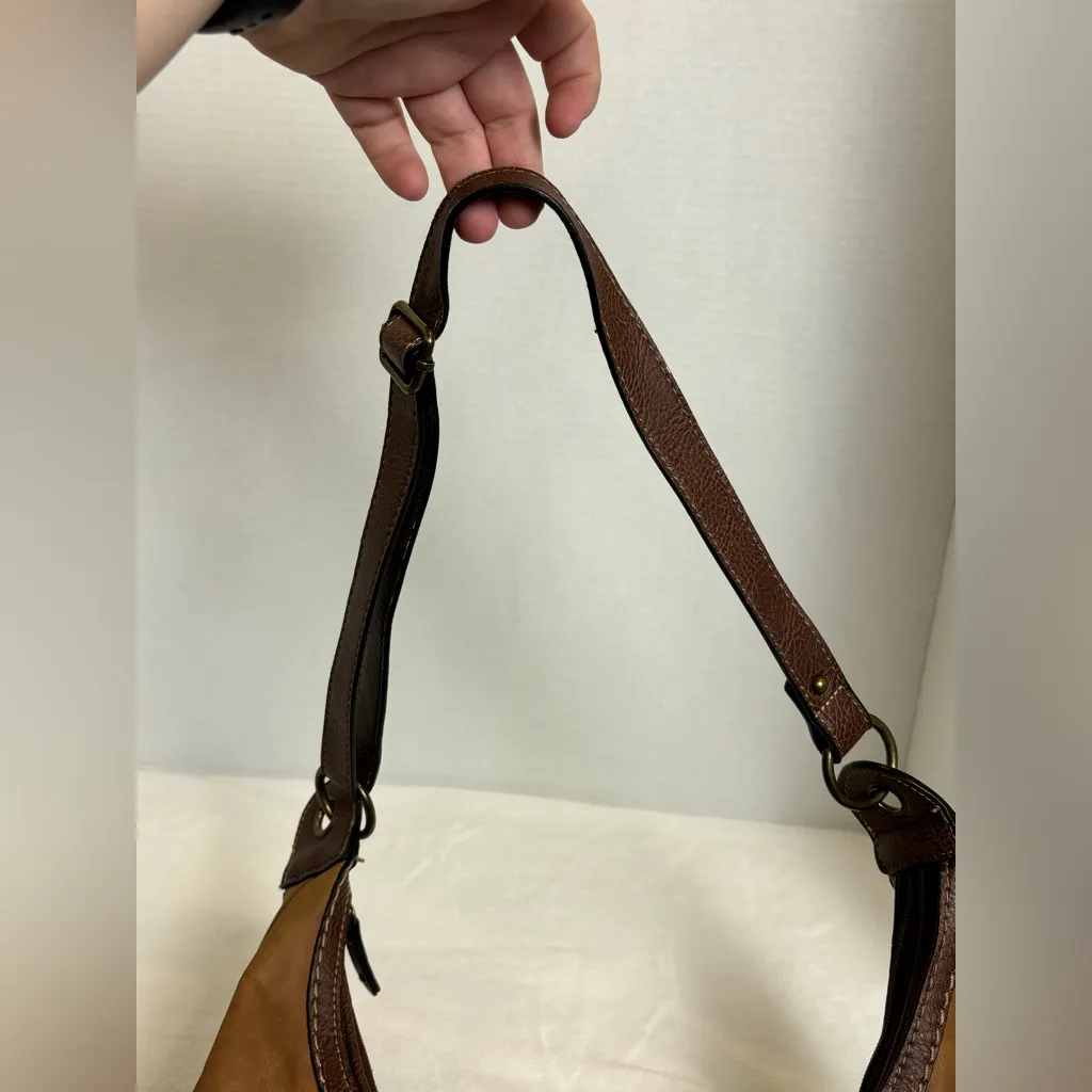 Concept Woman’s Brown Y2K Antiqued Fall Bohemian Boho Shoulder Shabby Chic Bag - Image 3