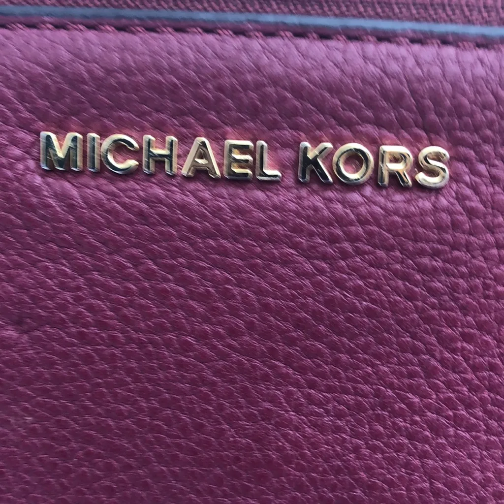 Michael Kors Burgundy Crossbody Bag - Image 3