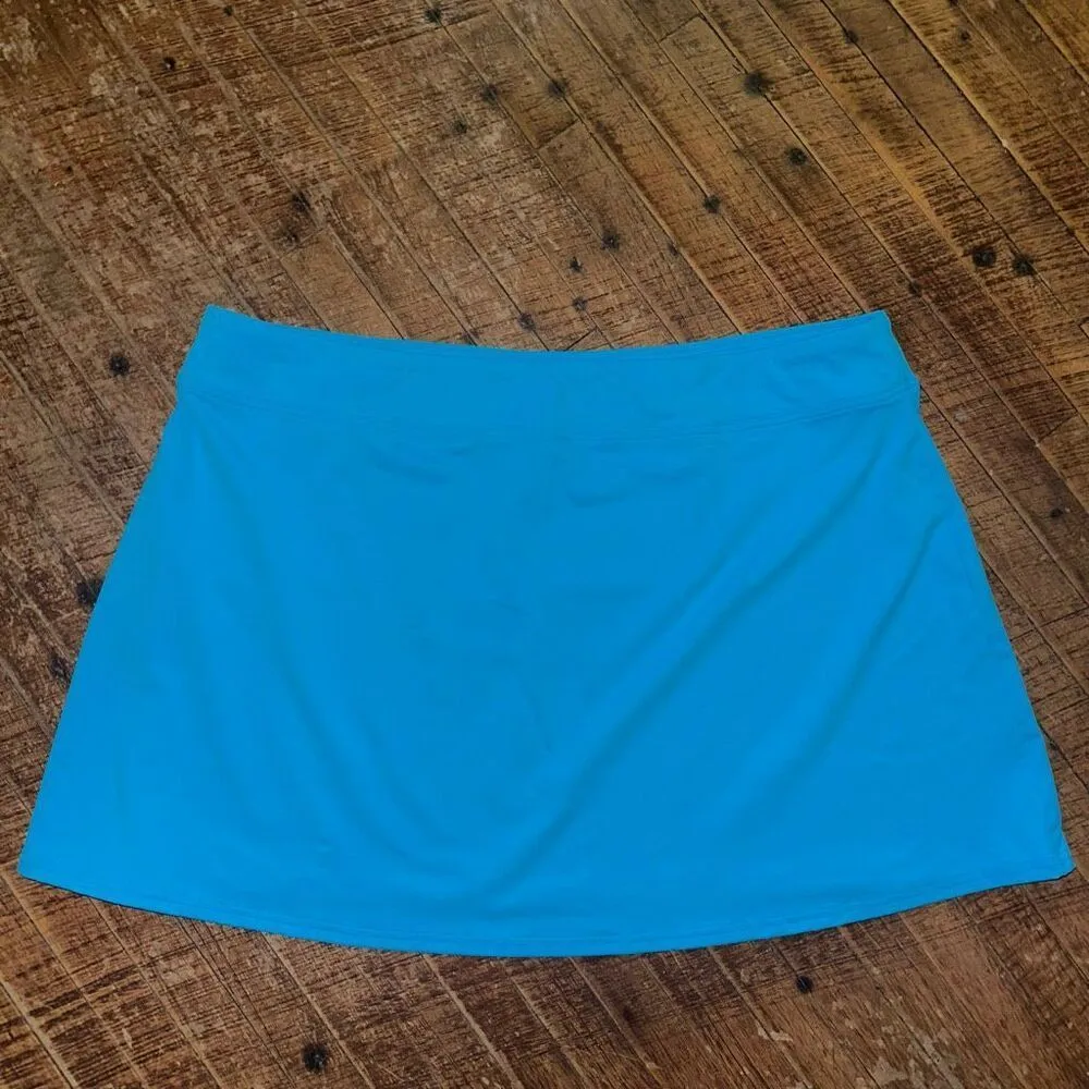 Lands End light blue cruise beachy modest 18 swim skirt - Image 2