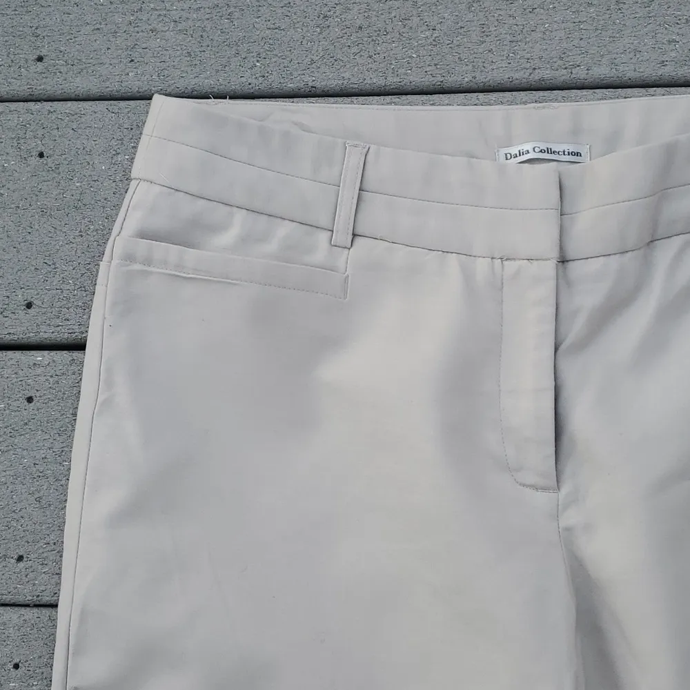 Dalia Collection Khaki Trouser Pants Size 12 - Image 4
