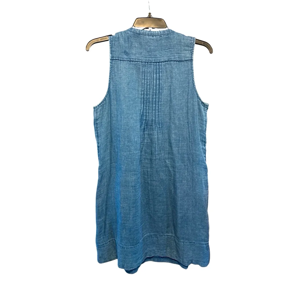 Faherty Isha Dress Indigo Blue Women’s Size Small - Image 7
