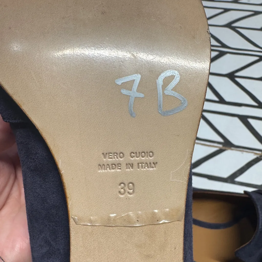 Thelma™ X J Crew fringe loafers in navy blue size 39 EU = 8.5 US- runs small - Image 9